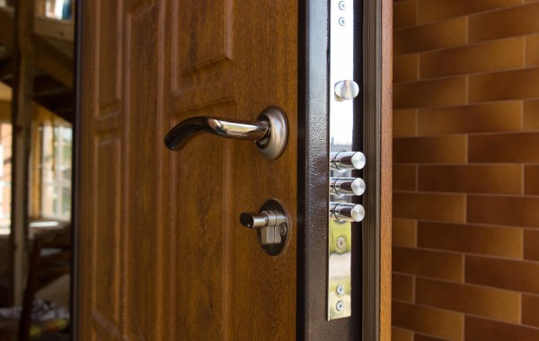 Brown door lock