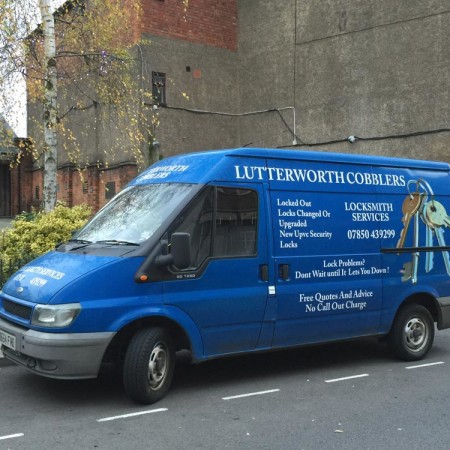 Van parked at side of street